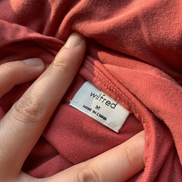 Aritzia Wilfred Saturn Wrap Dress - Pink, Size M - Picture 4 of 7